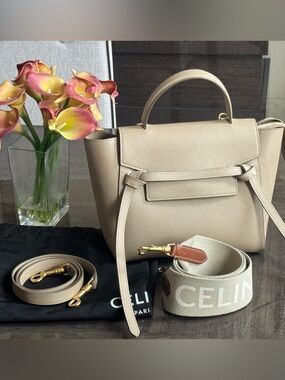 Celine Micro Belt Bag with additional Celine strap